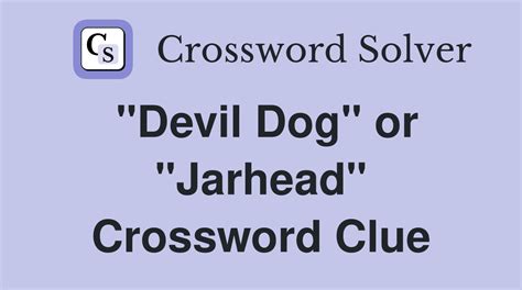 Word with devil or dog crossword clue .